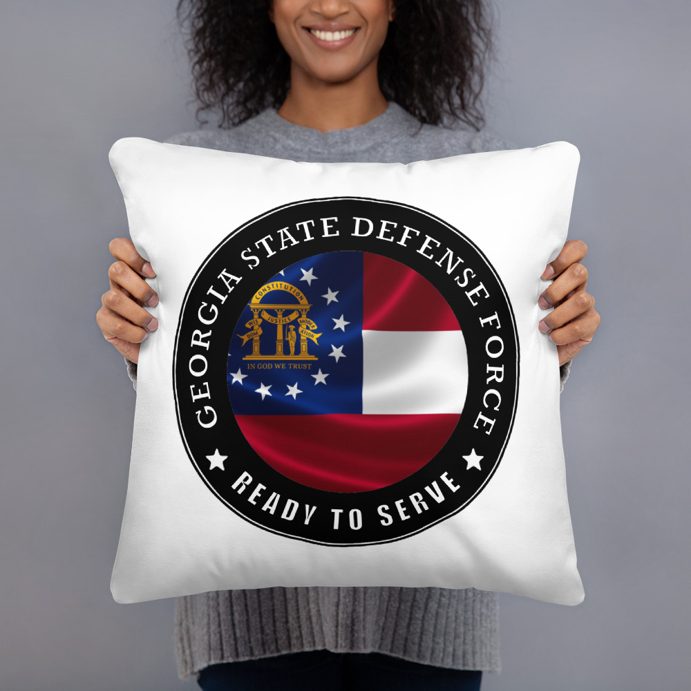 Georgia State Defense Force 'Ready To Serve' Pillow - Image 2
