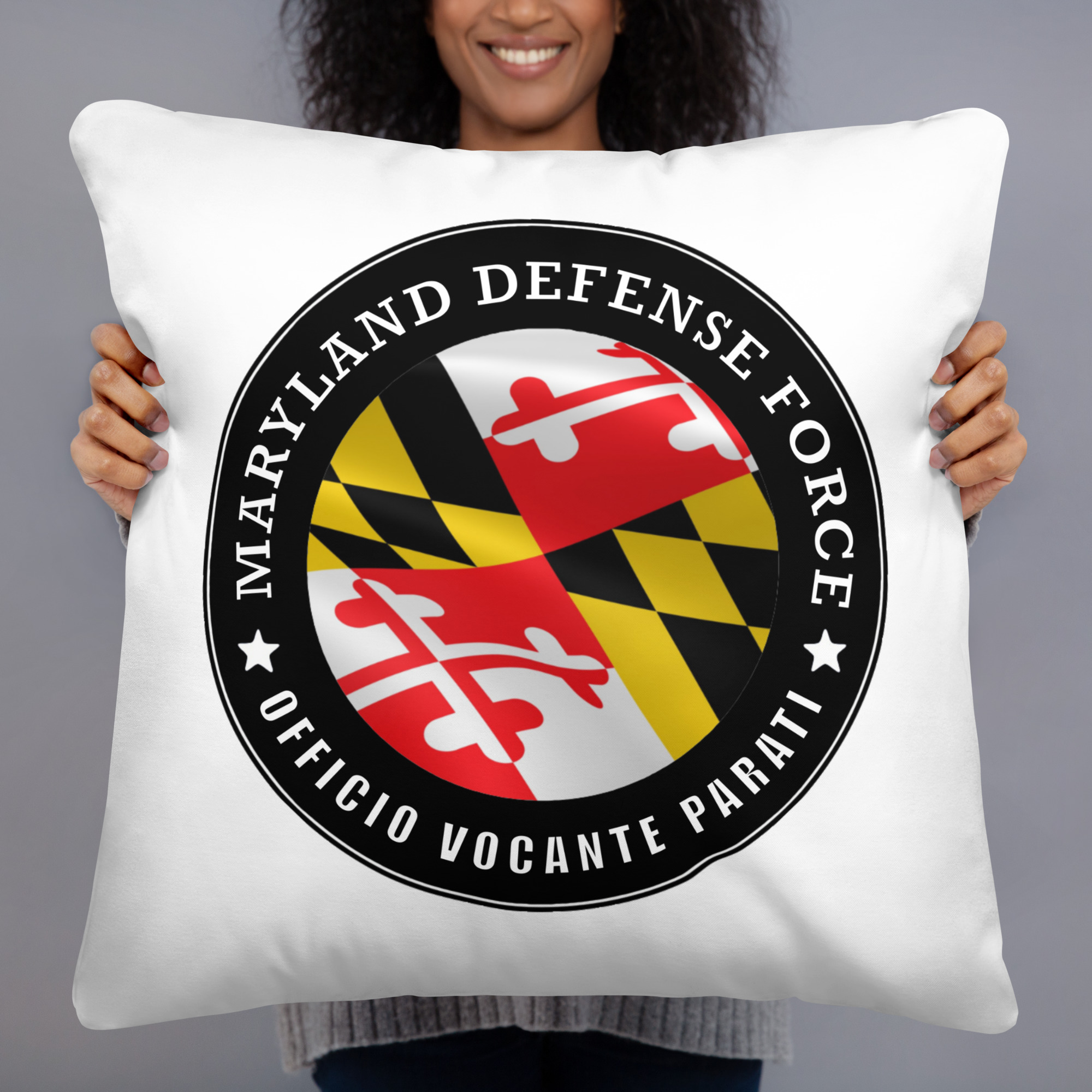 Maryland Defense Force 'Officio Vocante Parati' Pillow - Image 6