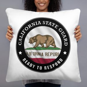 California State Guard 'Ready To Respond' Pillow