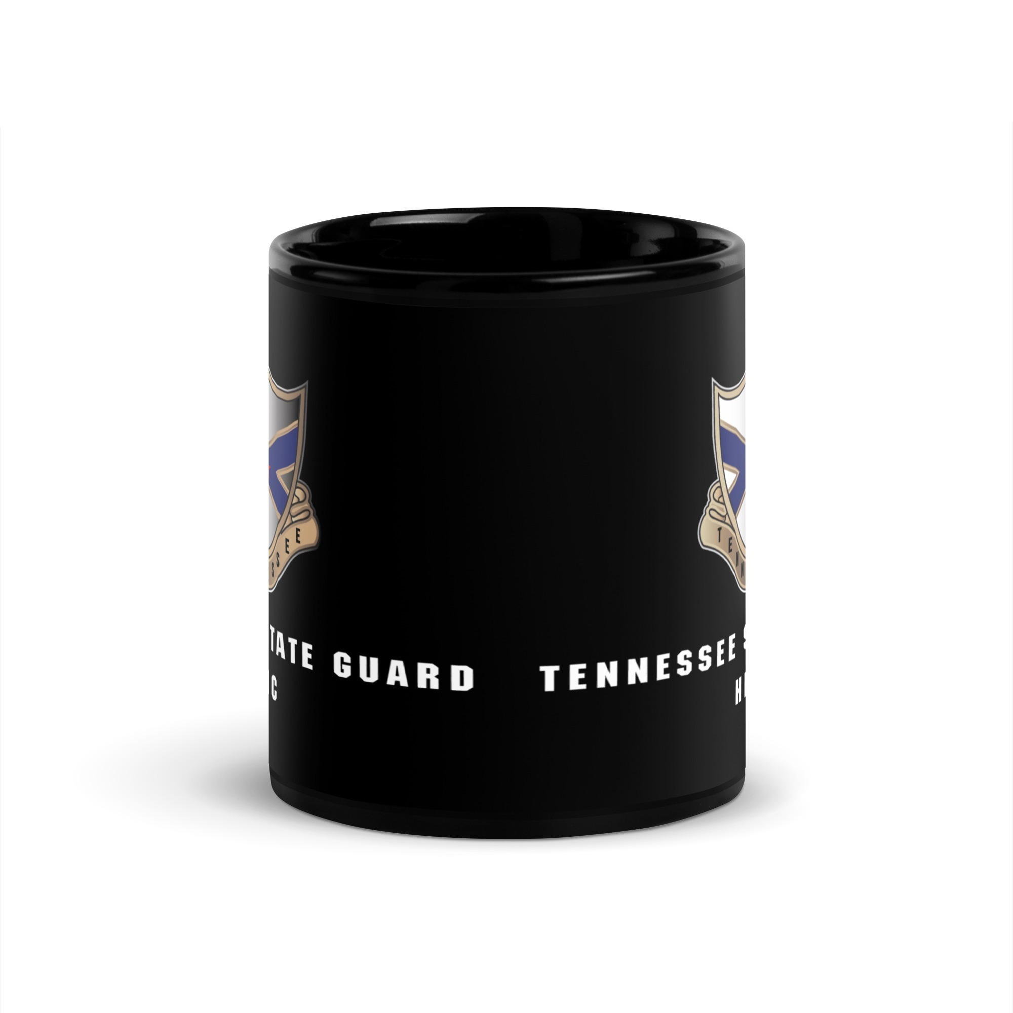 Tennessee State Guard HHC Black Glossy Mug - Image 3