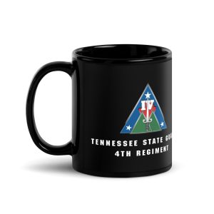 Tennessee State Guard 4th Regiment Black Glossy Mug
