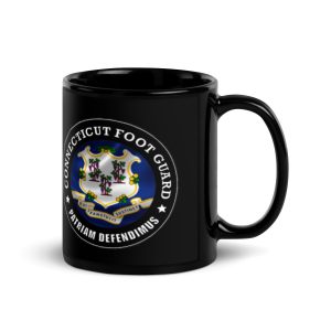 Connecticut Foot Guard Black Glossy Mug