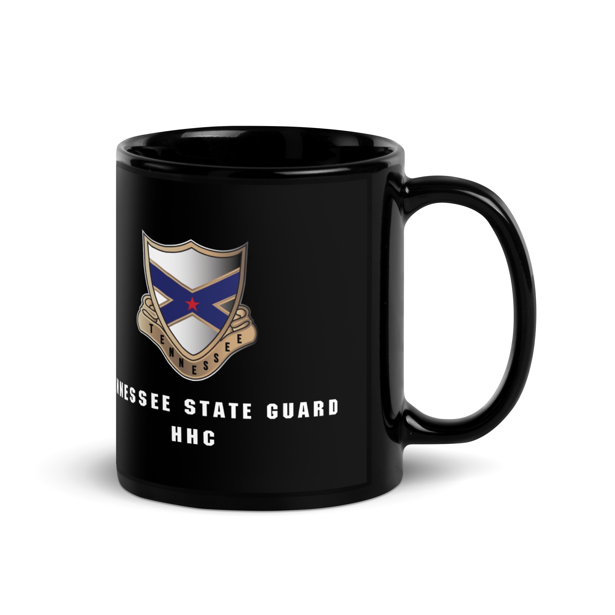 Tennessee State Guard HHC Black Glossy Mug - Image 2