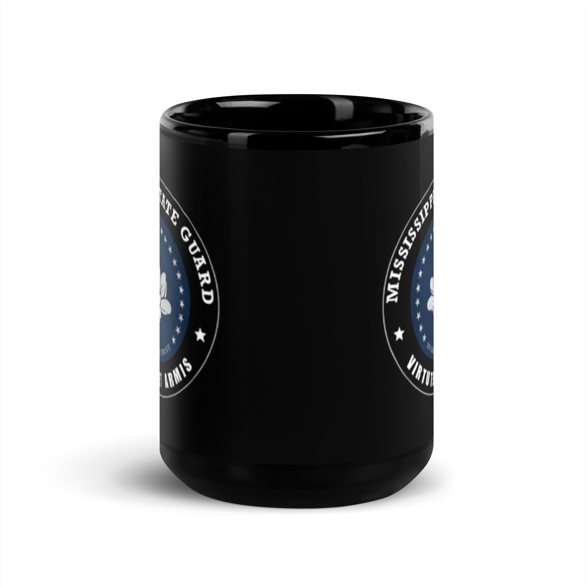 Mississippi State Guard Black Glossy Mug - Image 6