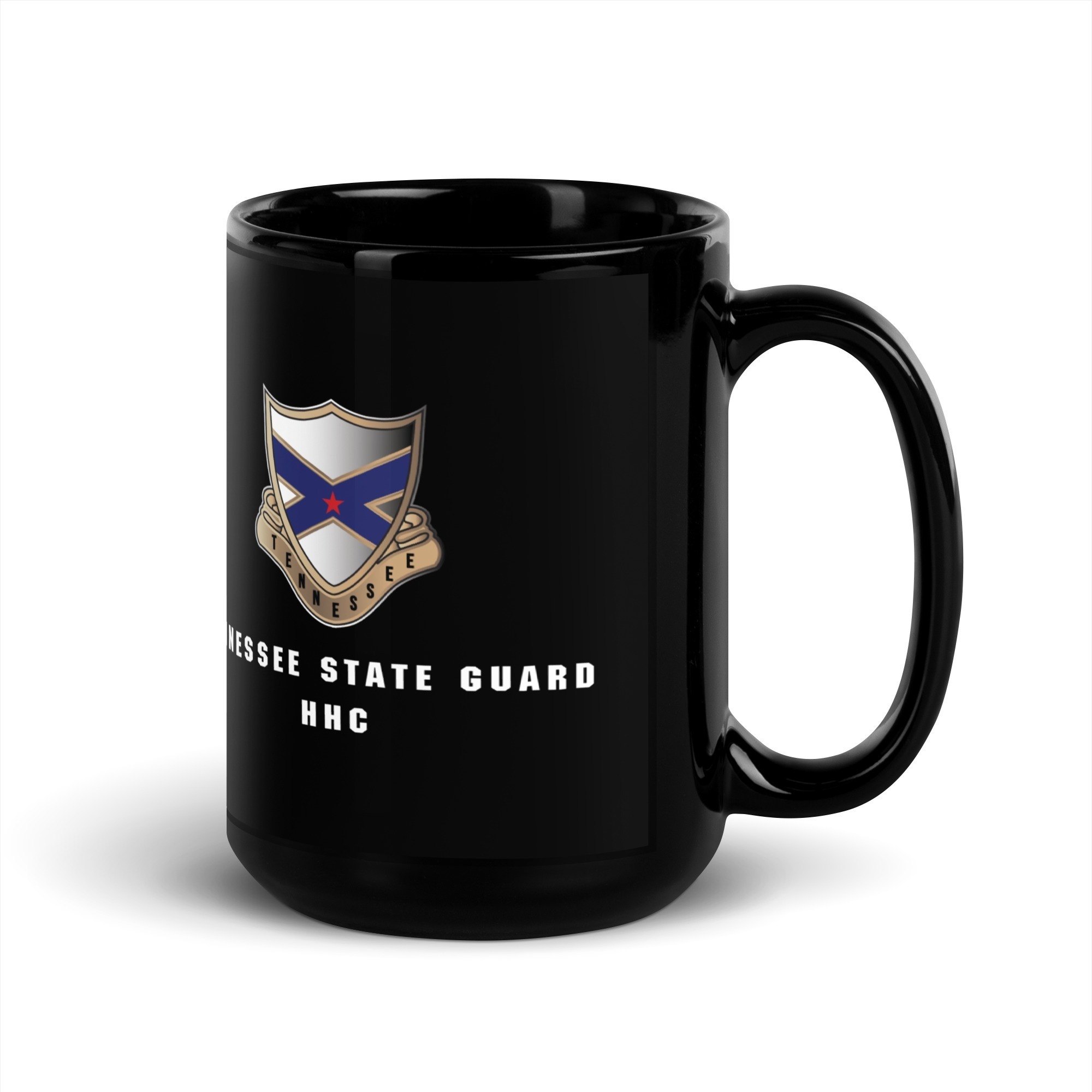 Tennessee State Guard HHC Black Glossy Mug - Image 5