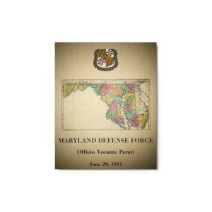 State of Maryland Honoring the Defense Force Metal Print