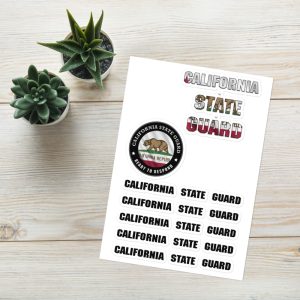California State Guard Sticker sheet