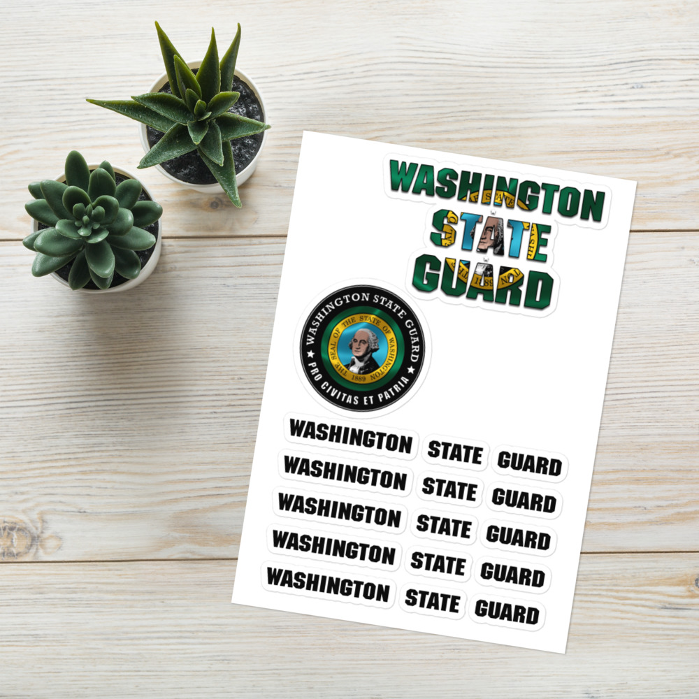 Washington State Guard Sticker sheet