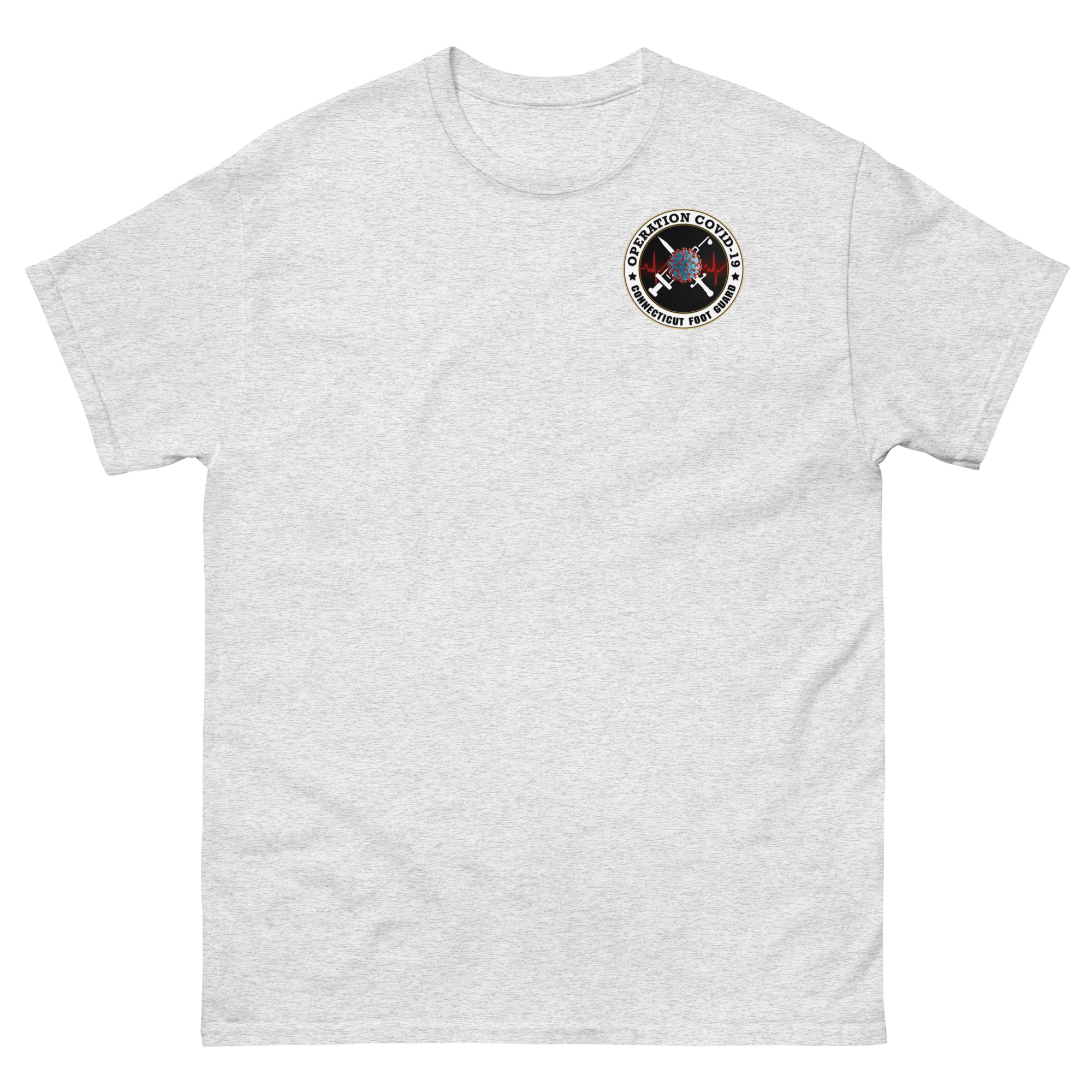 Connecticut Foot Guard Operation Covid-19 T-Shirt - Image 7