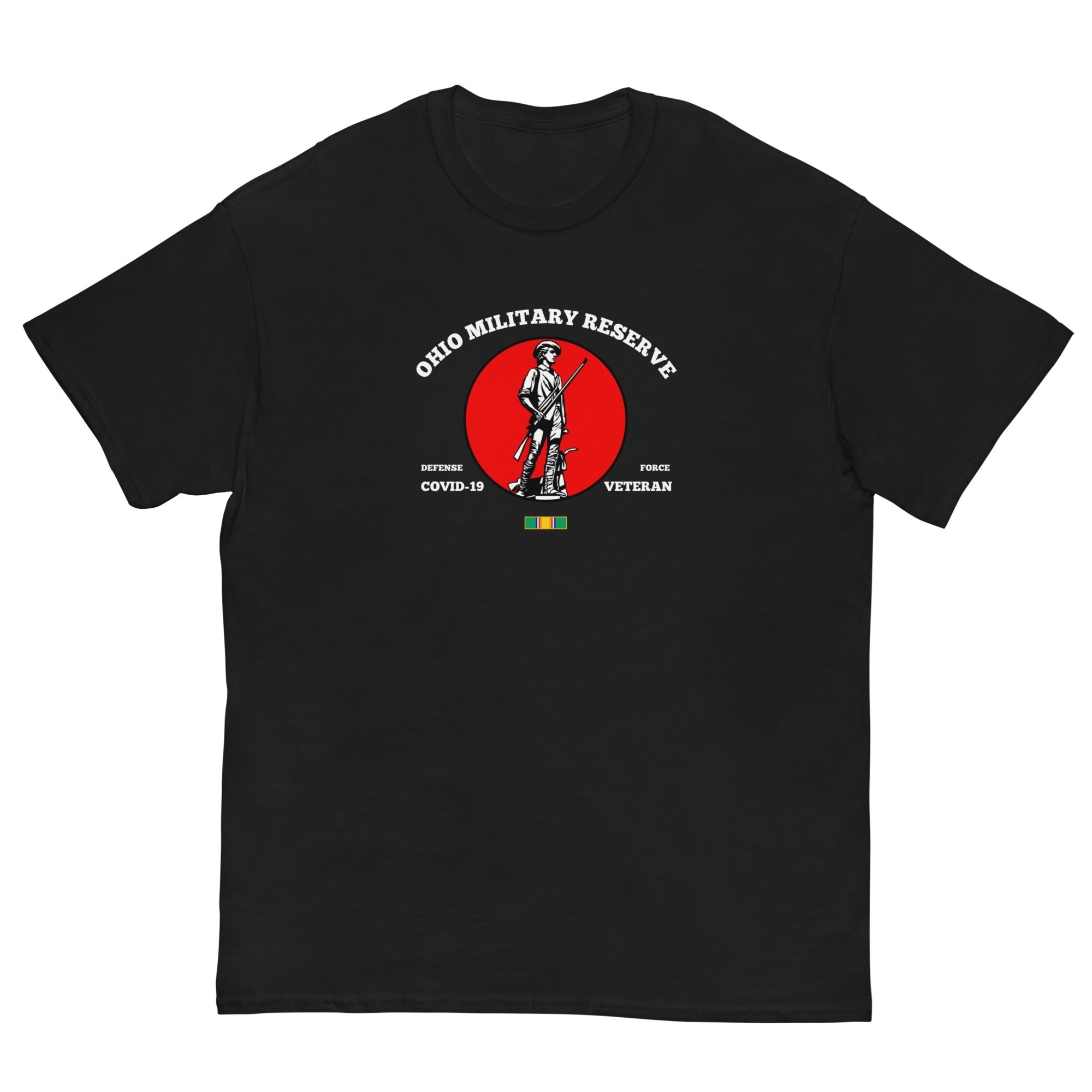 Ohio Military Reserve Coronavirus Disease Pandemic Campaign Ribbon T-Shirt