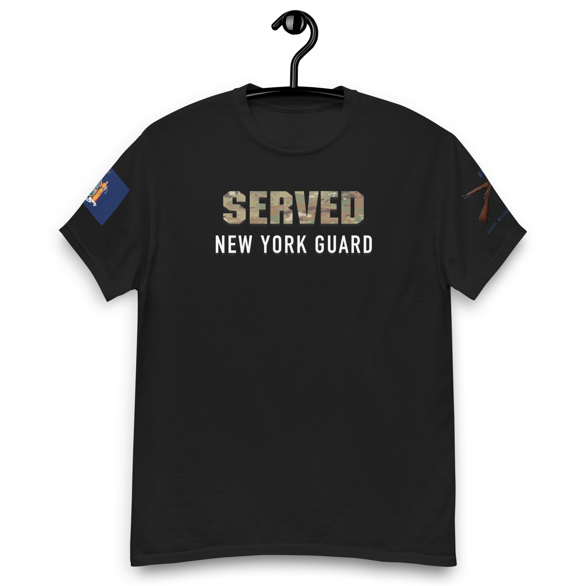 New York Guard SERVED T-Shirt With Cross Rifles