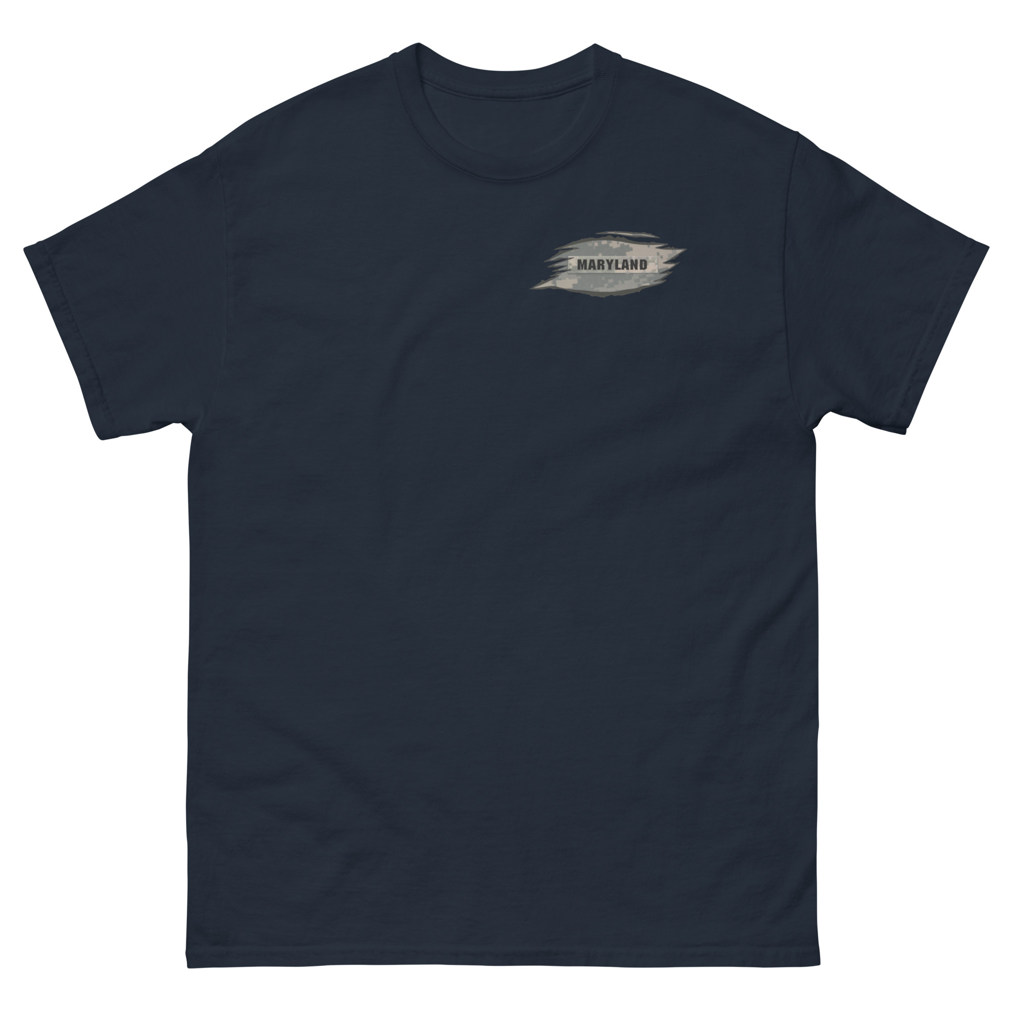 Representing The Maryland Defense Force NameTape T-Shirt - Image 3