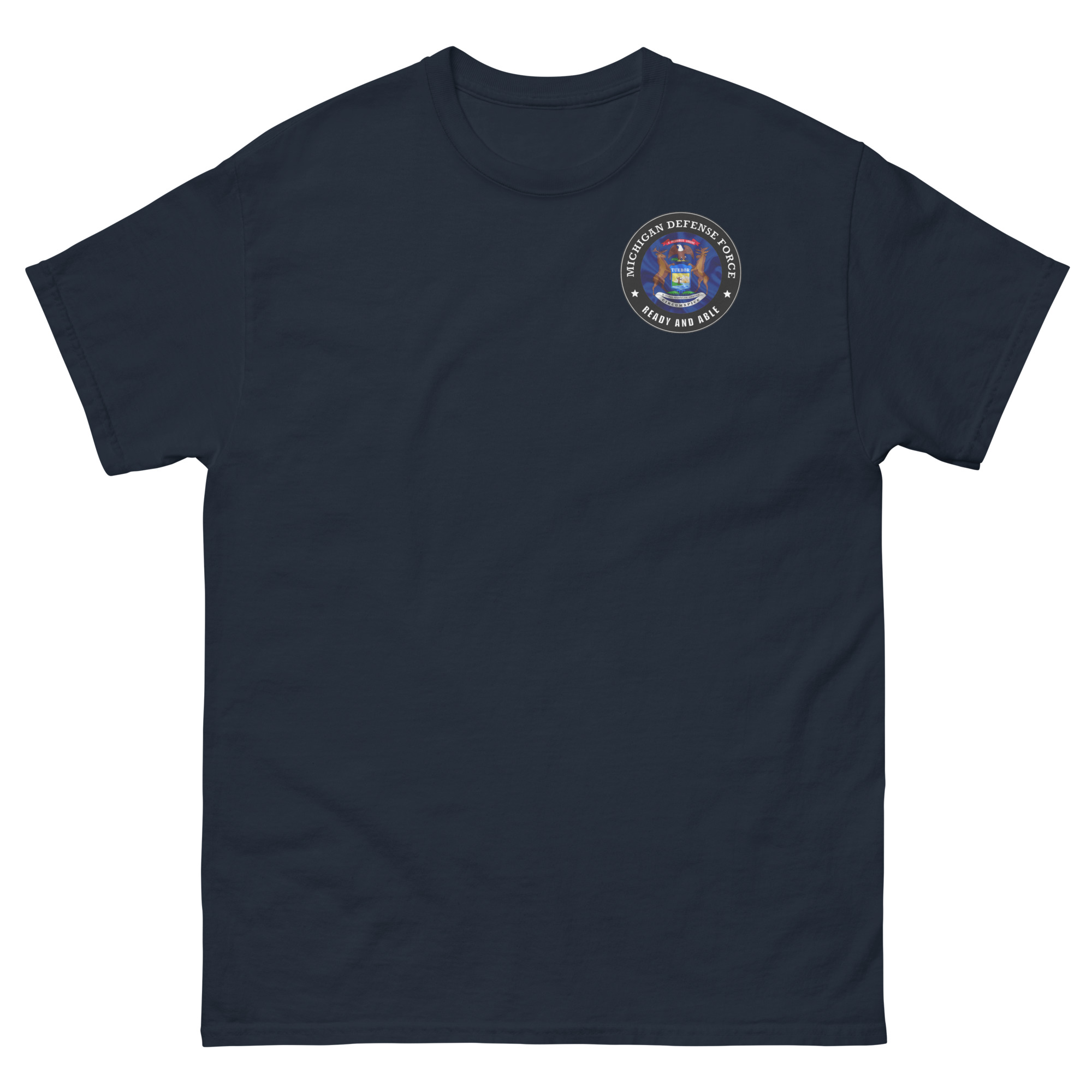 Michigan Defense Force 'Ready and Able' T-Shirt - Image 2