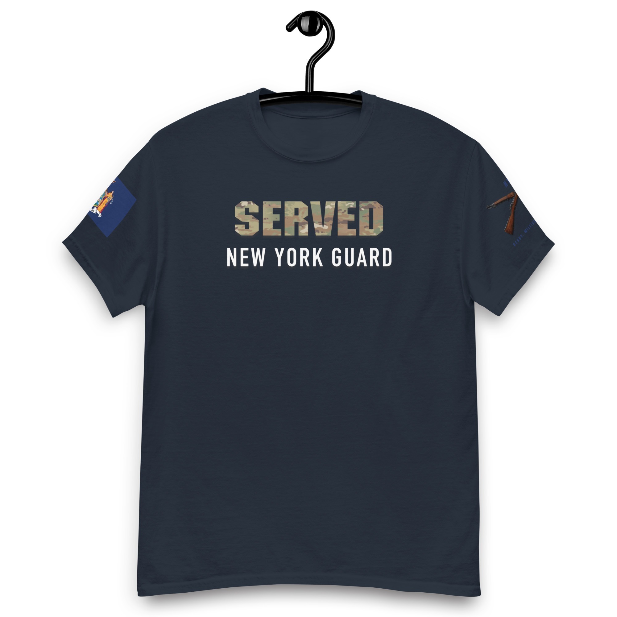 New York Guard SERVED T-Shirt With Cross Rifles - Image 2