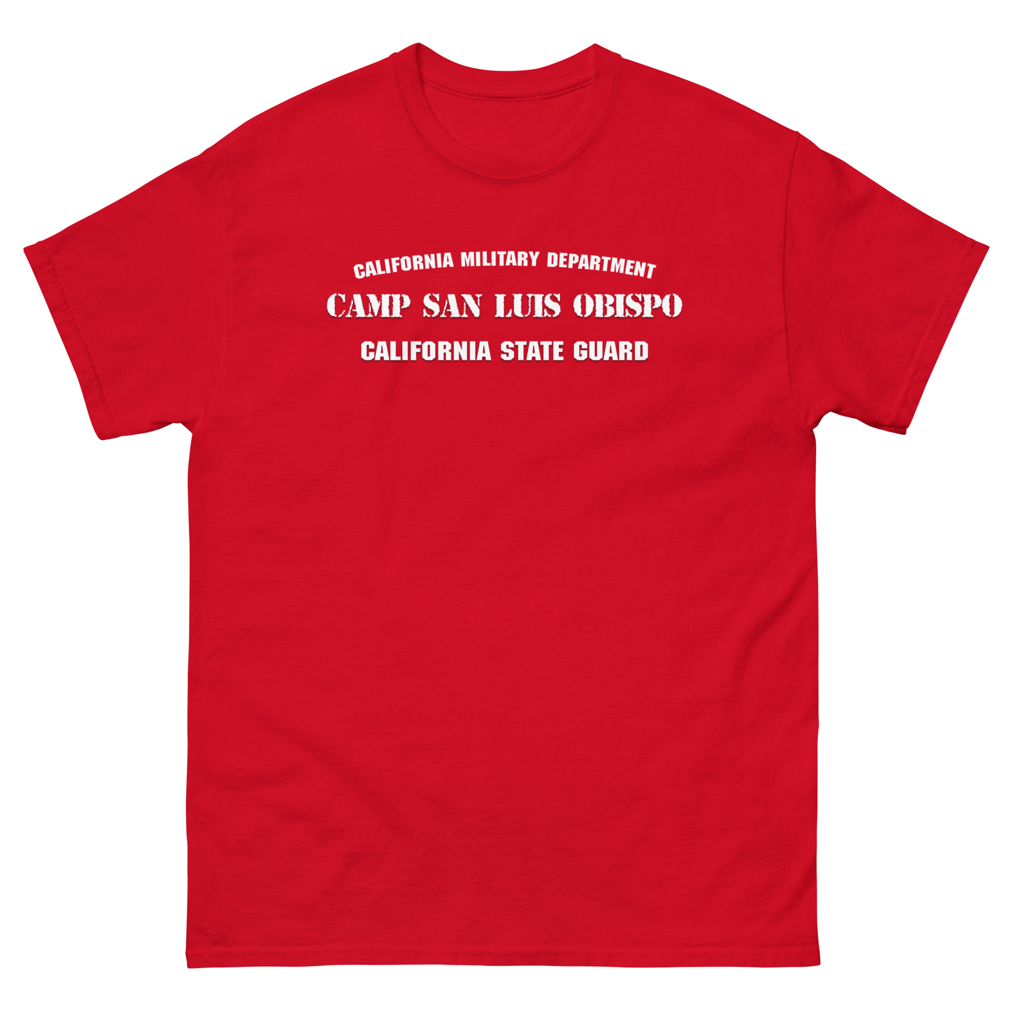 California State Guard Camp San Luis Obispo T-Shirt - Image 3