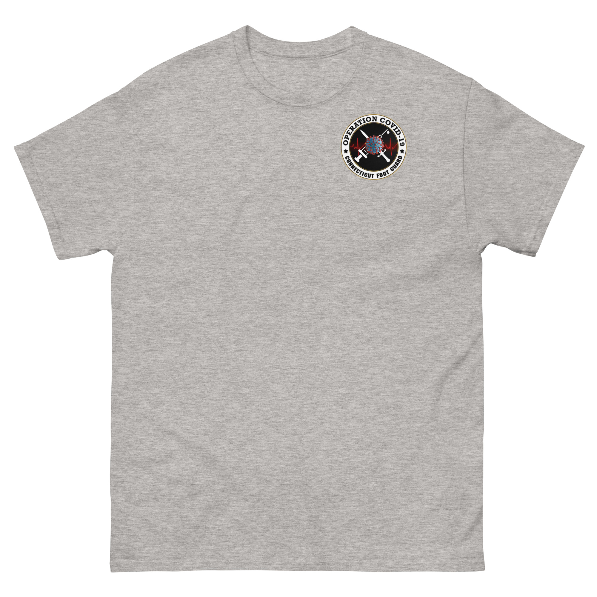 Connecticut Foot Guard Operation Covid-19 T-Shirt - Image 4