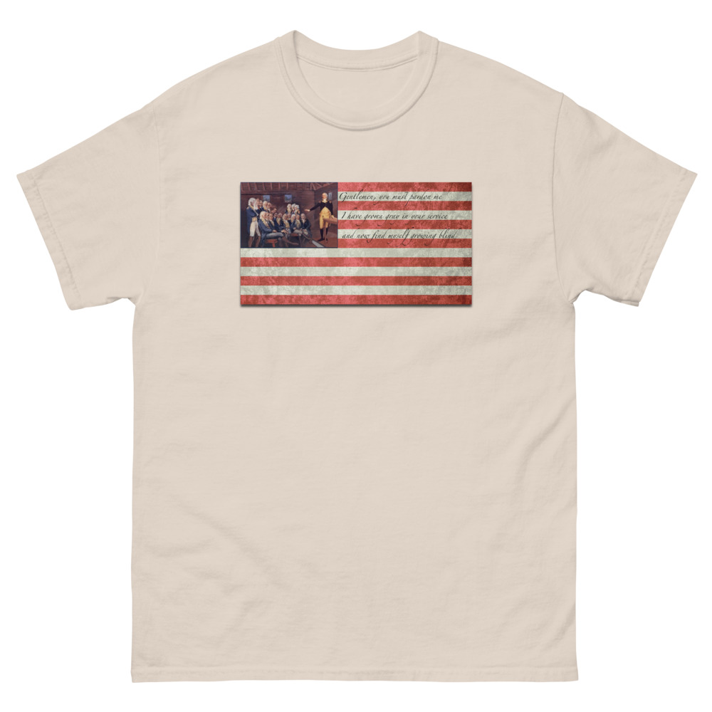 'Washington Saves The American Cause' Men's heavyweight tee - Image 6