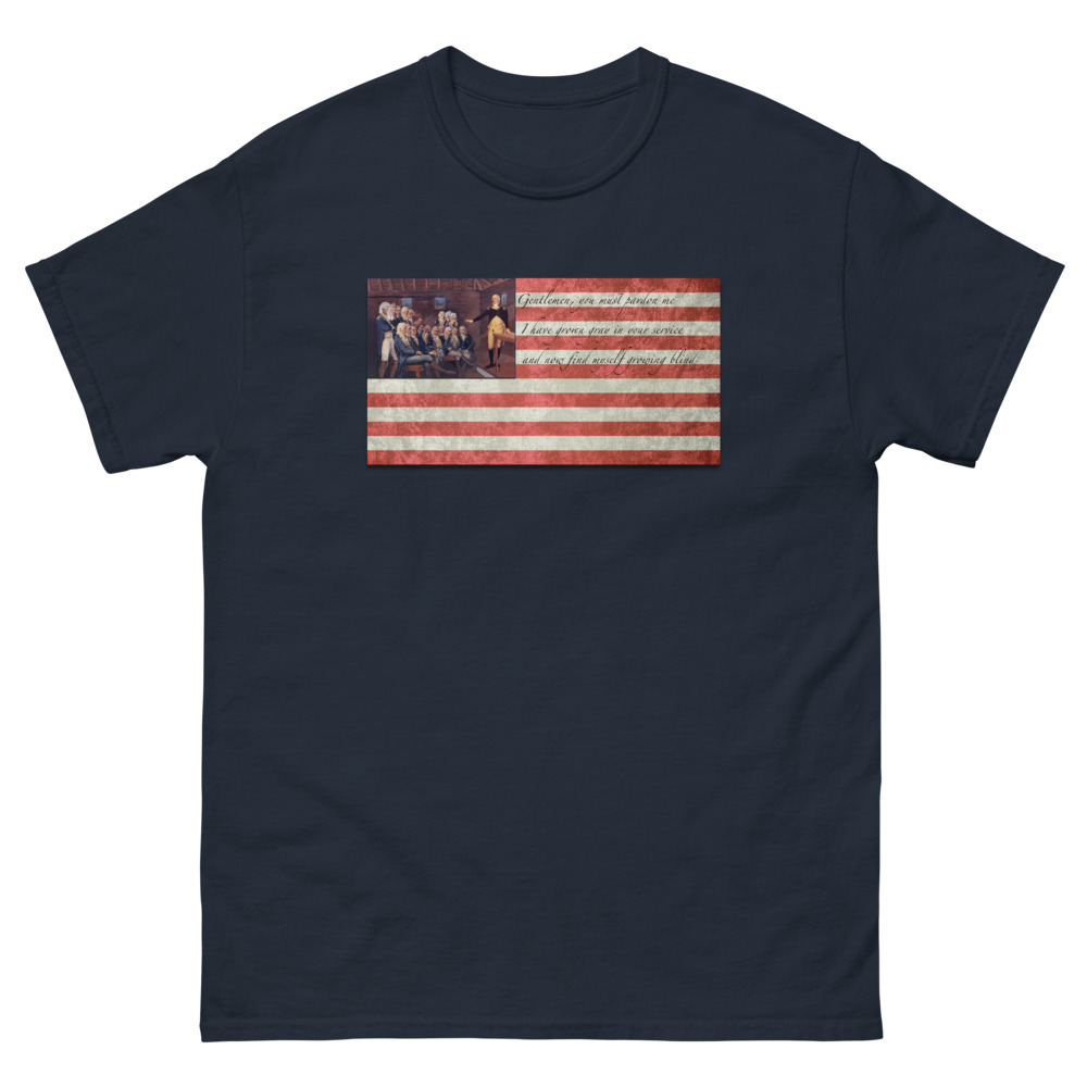 'Washington Saves The American Cause' Men's heavyweight tee - Image 3