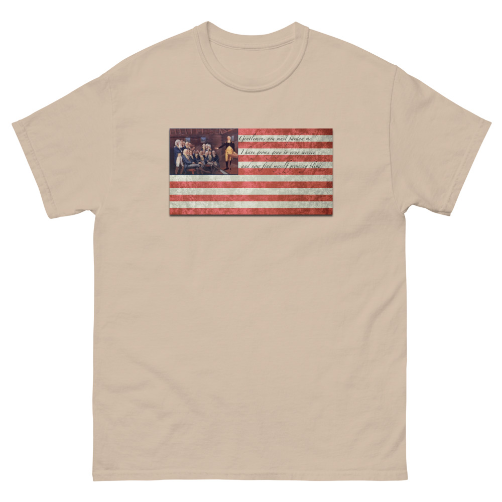 'Washington Saves The American Cause' Men's heavyweight tee - Image 5