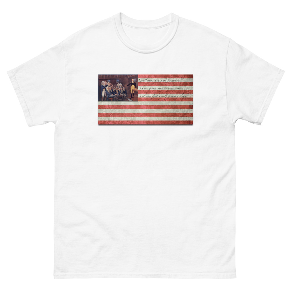 'Washington Saves The American Cause' Men's heavyweight tee - Image 7