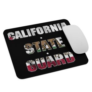 California State Guard Black Mouse pad
