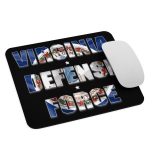 Virginia Defense Force Black Mouse pad