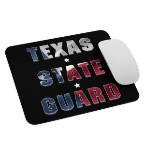 Texas State Guard Black Mouse pad