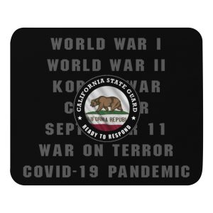 California State Guard 'Proudly Served' Mouse pad