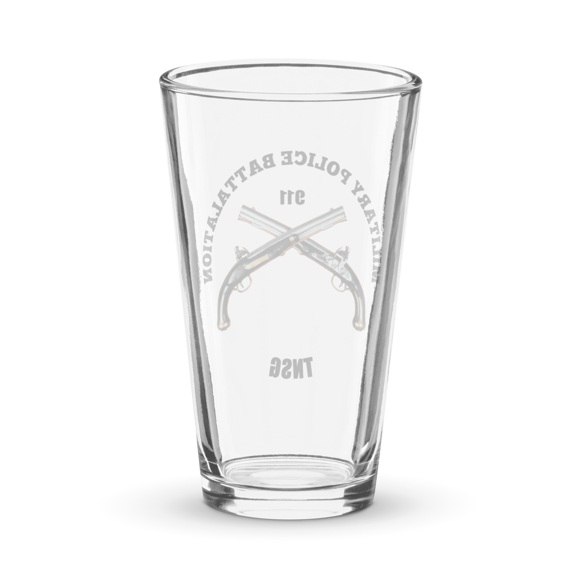 TNSG 911 Military Police Battalion Pint Glass - Image 2