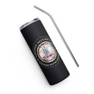 Virginia Defense Force Stainless steel tumbler