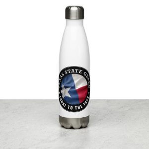 Texas State Guard Stainless Steel Water Bottle
