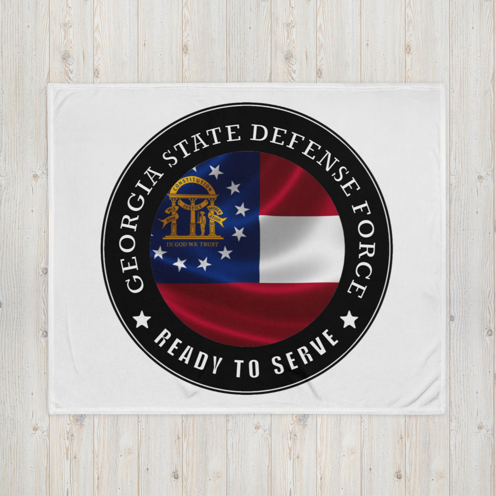 Georgia State Defense Force Throw Blanket - Image 2