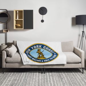 New York Guard Minuteman Throw Blanket