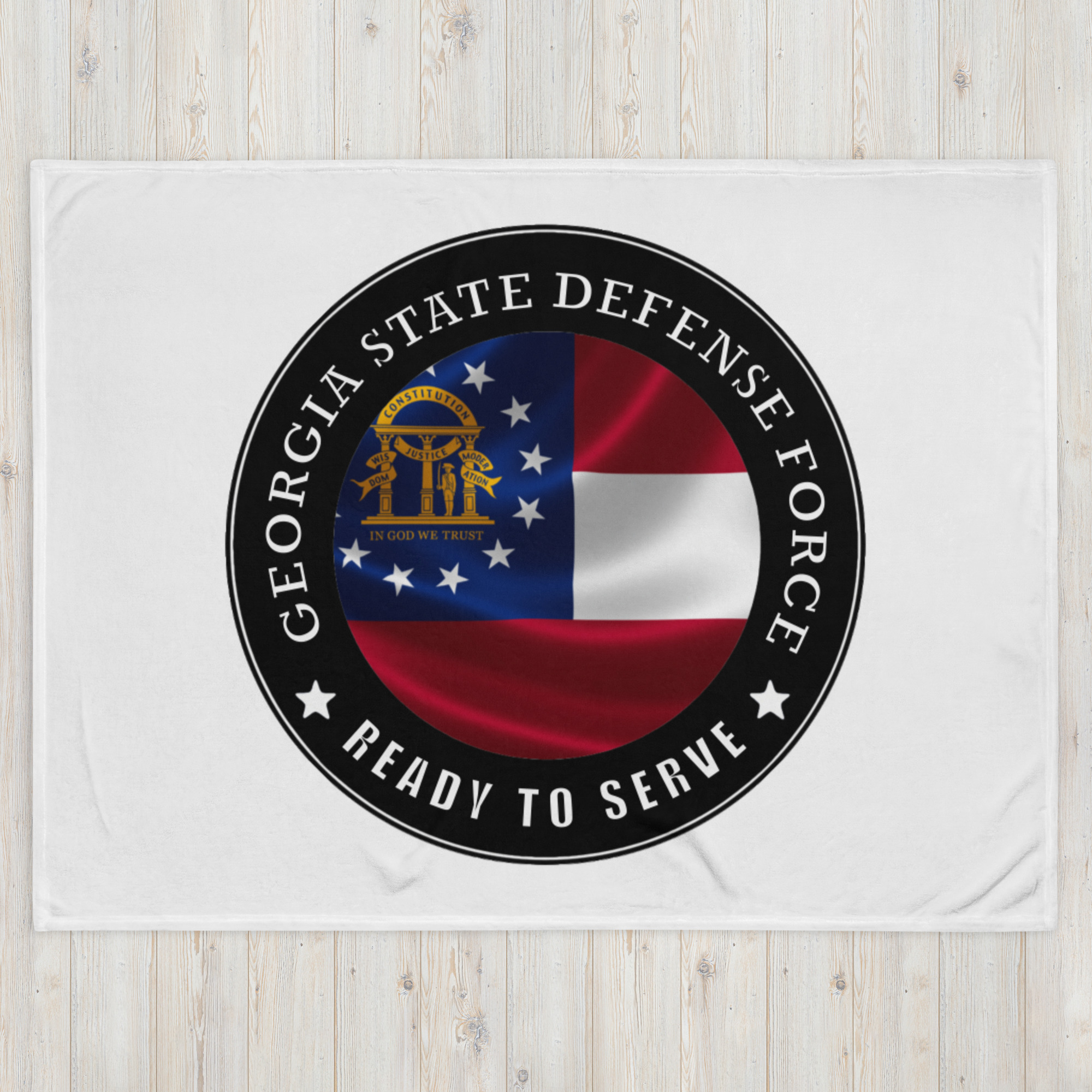 Georgia State Defense Force Throw Blanket