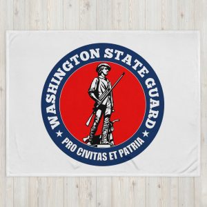 Washington State Guard Bold Minuteman Throw Blanket