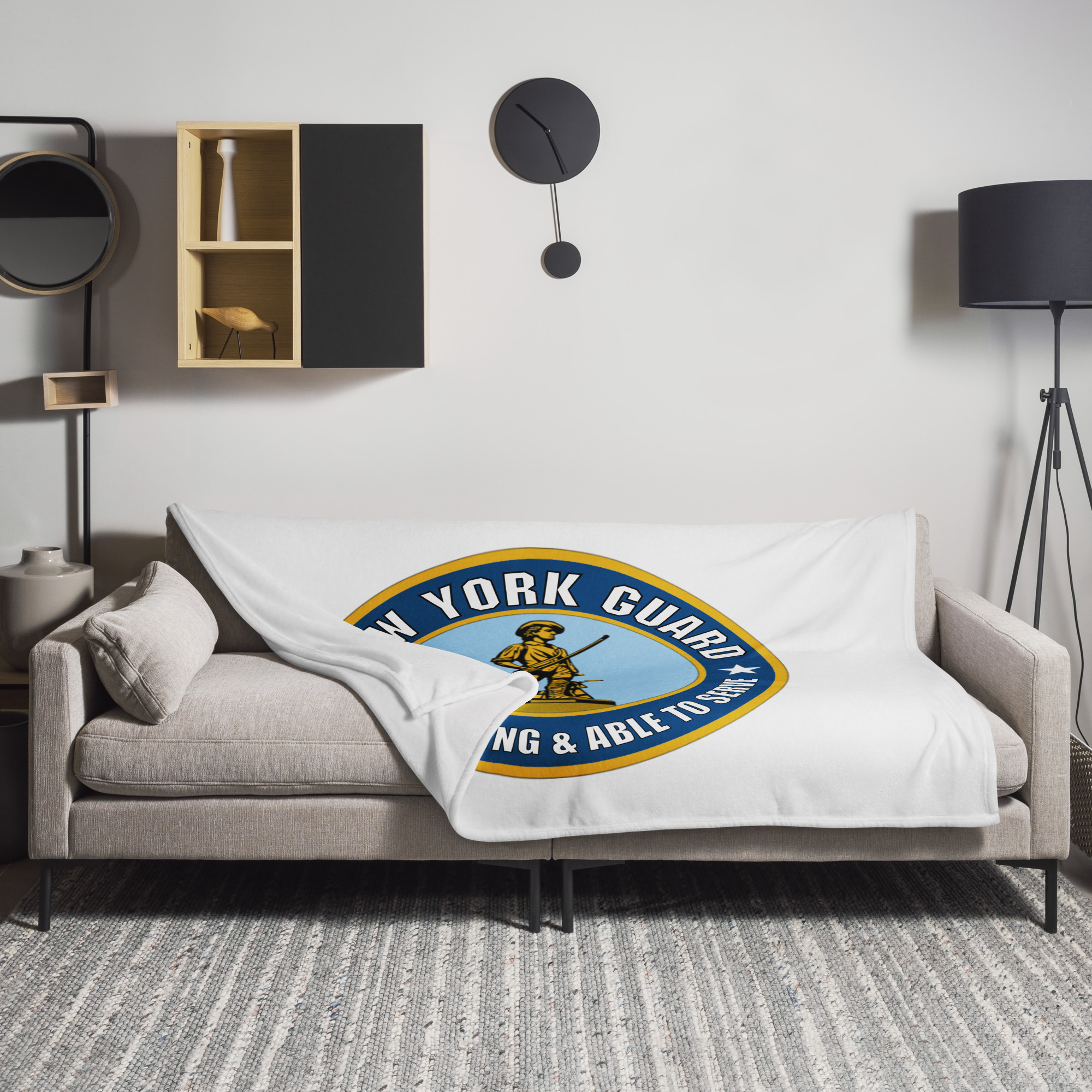New York Guard Minuteman Throw Blanket - Image 2