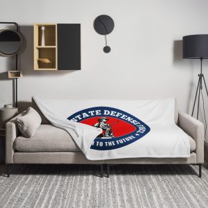 Alaska State Defense Force Bold Minuteman Throw Blanket