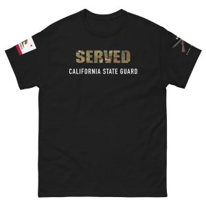 California State Guard Served T-Shirt With Cross Rifles