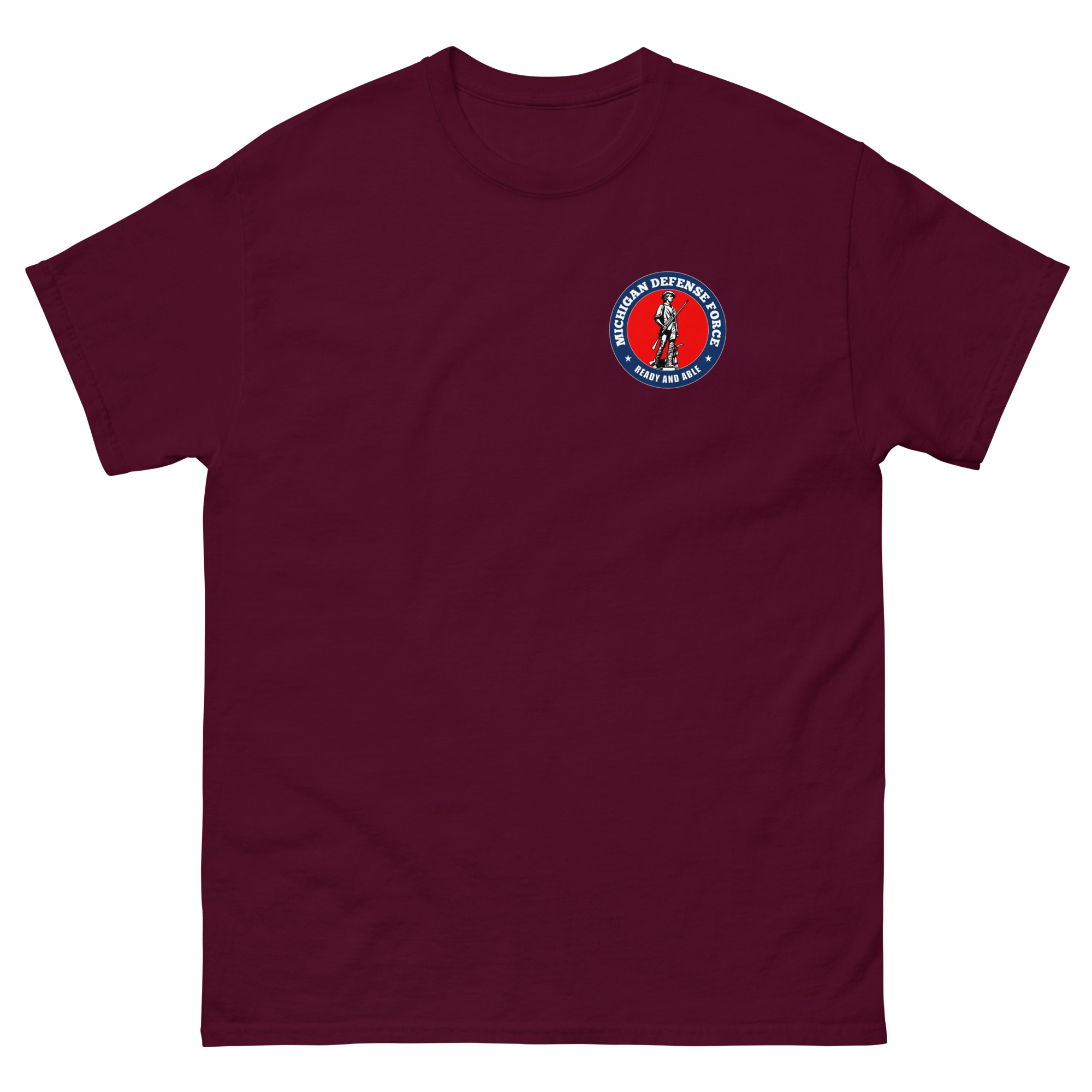 Michigan Defense Force Bold Minuteman T-Shirt - Image 9