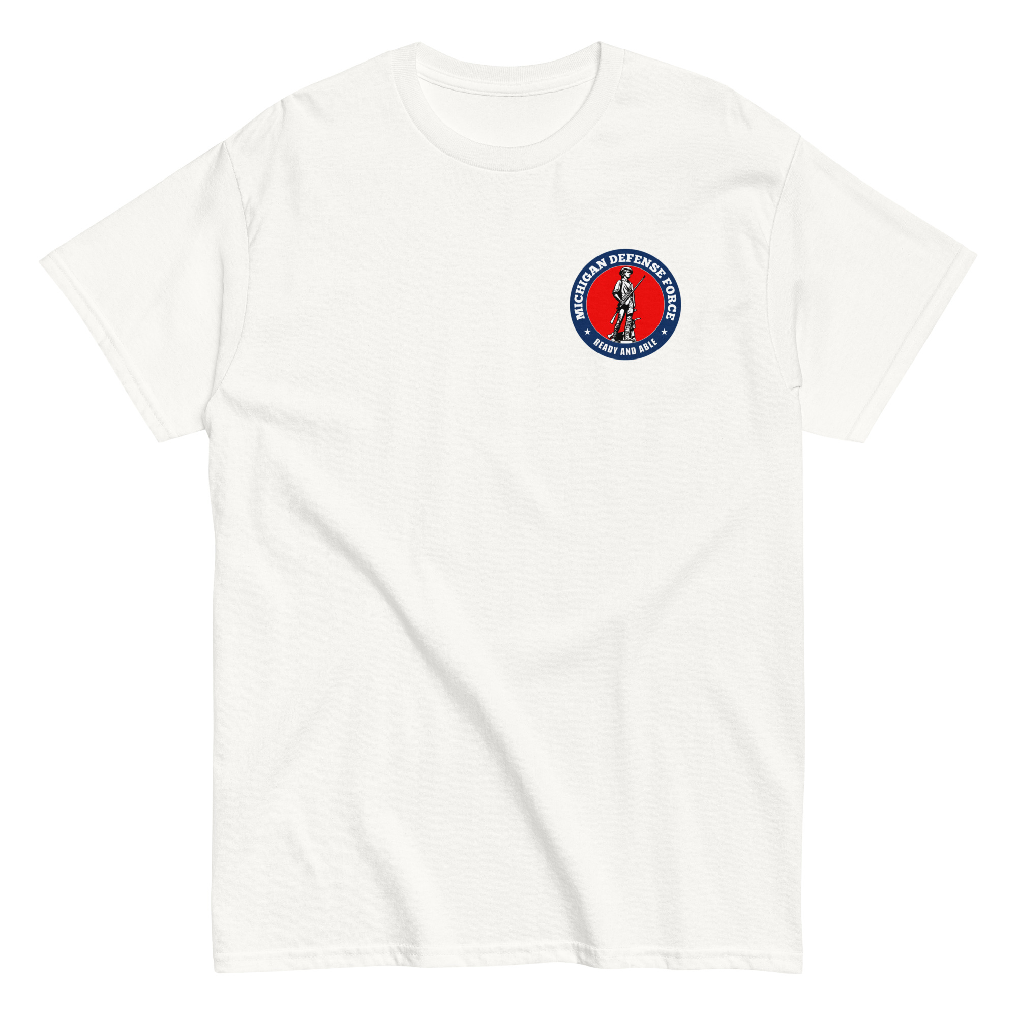 Michigan Defense Force Bold Minuteman T-Shirt - Image 13