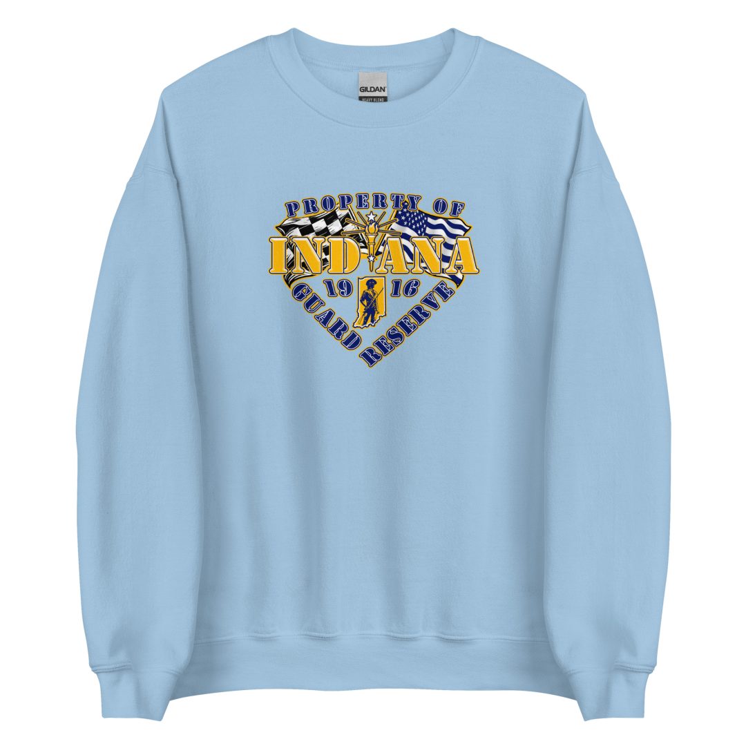Property of Indiana Guard Reserve Patriotic Crest Design Sweatshirt - Image 15