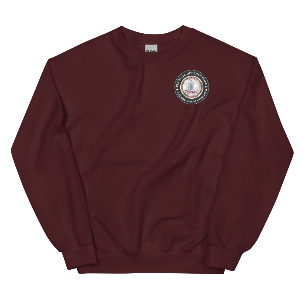 Virginia Defense Force ‘Virginians Helping Virginians’ Sweatshirt - Image 3