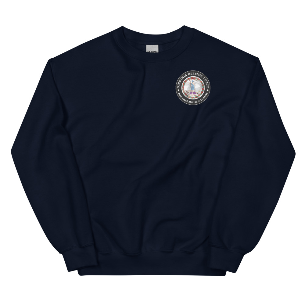 Virginia Defense Force ‘Virginians Helping Virginians’ Sweatshirt - Image 2