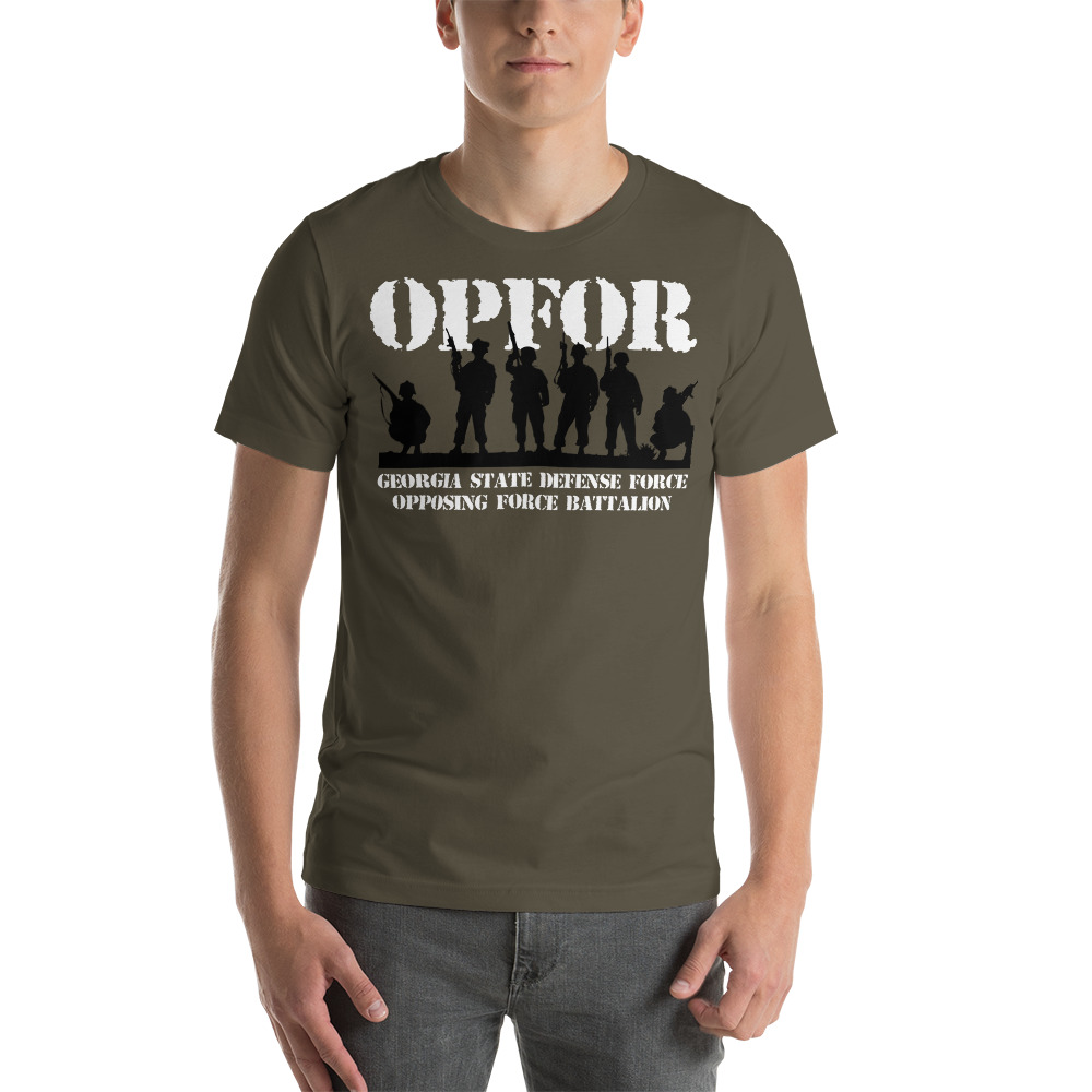 Georgia State Defense Force OPFOR Troops Unisex T-Shirt - Image 6