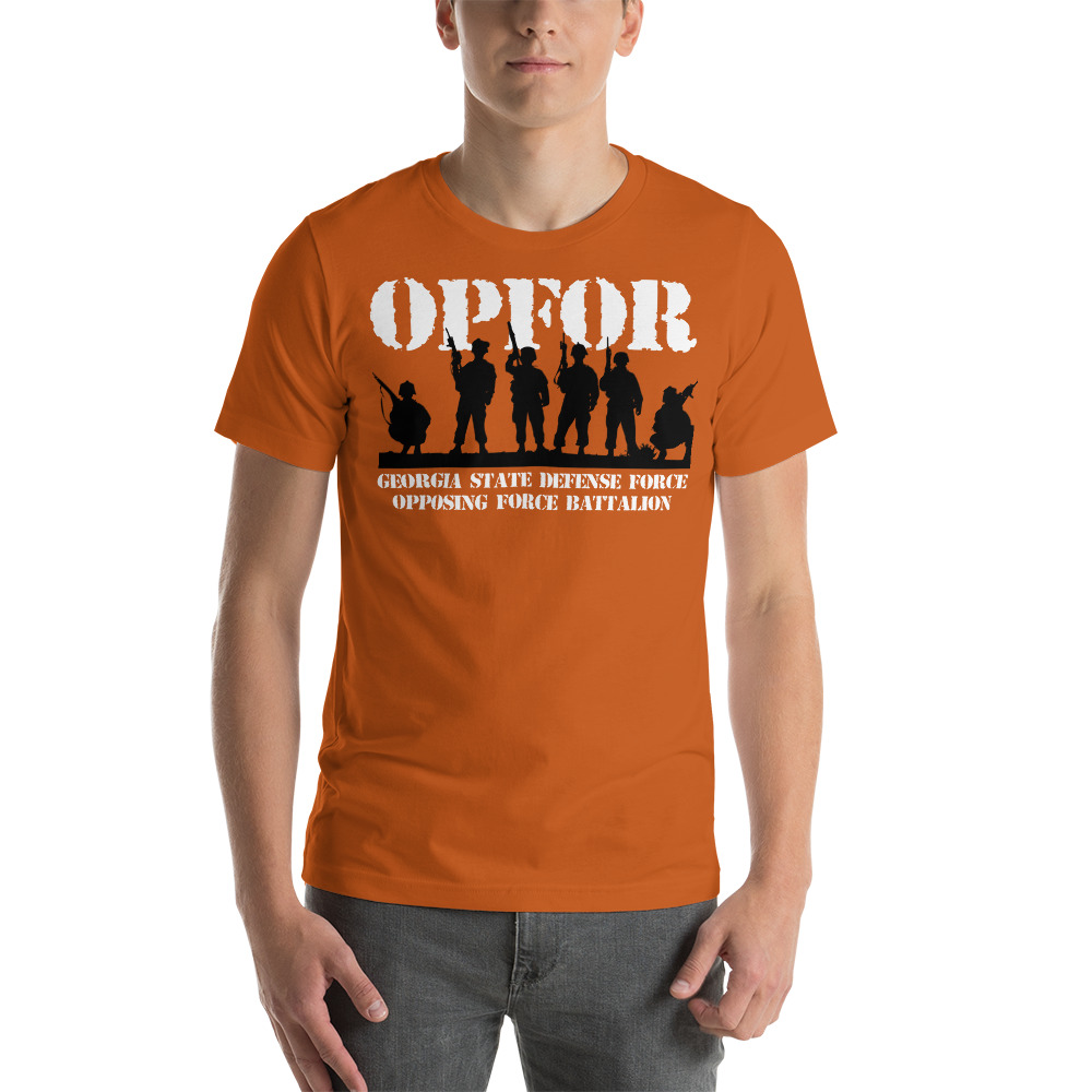 Georgia State Defense Force OPFOR Troops Unisex T-Shirt - Image 9
