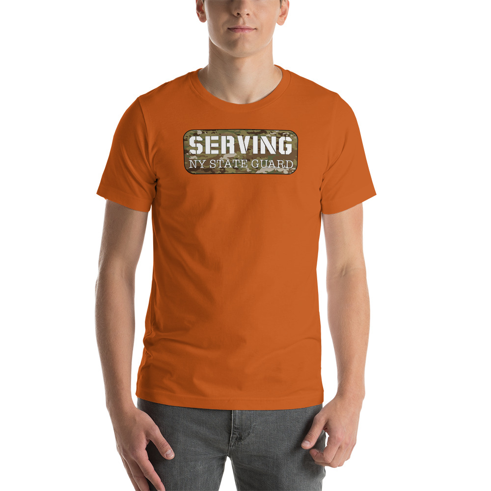 Serving In The New York State Guard Unisex T-Shirt - Image 11