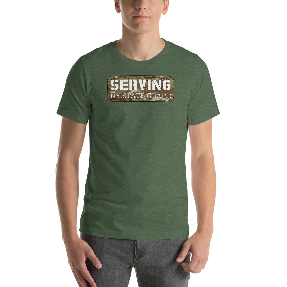 Serving In The New York State Guard Unisex T-Shirt - Image 9