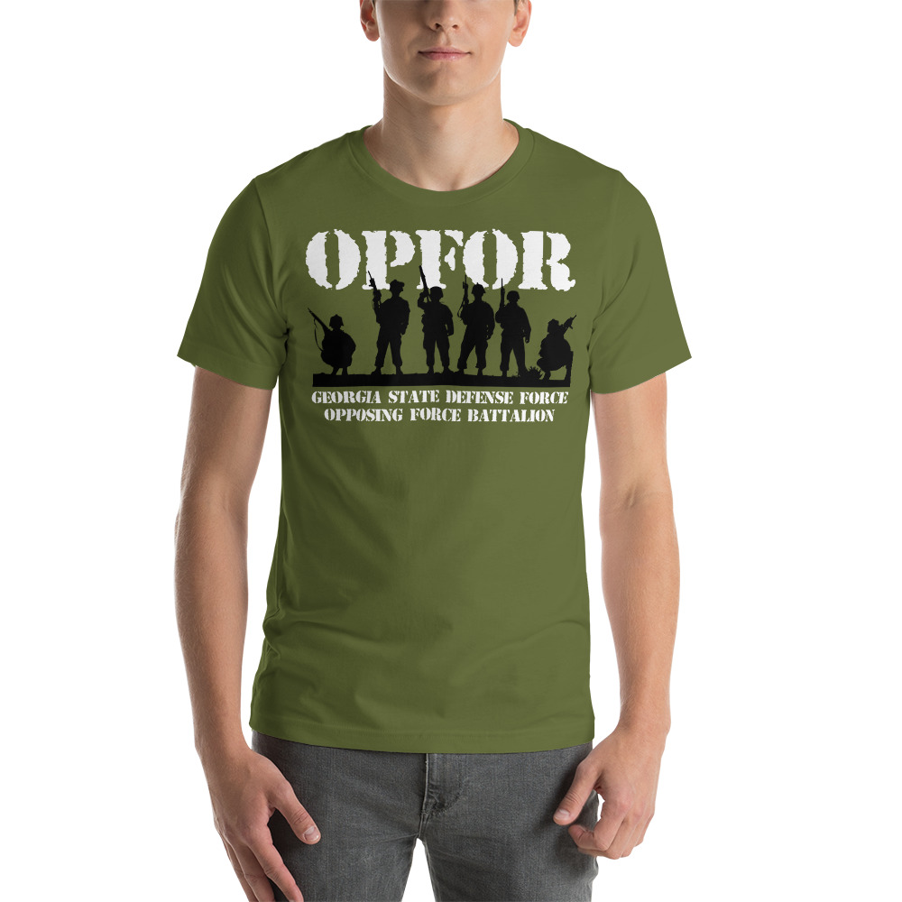 Georgia State Defense Force OPFOR Troops Unisex T-Shirt - Image 8