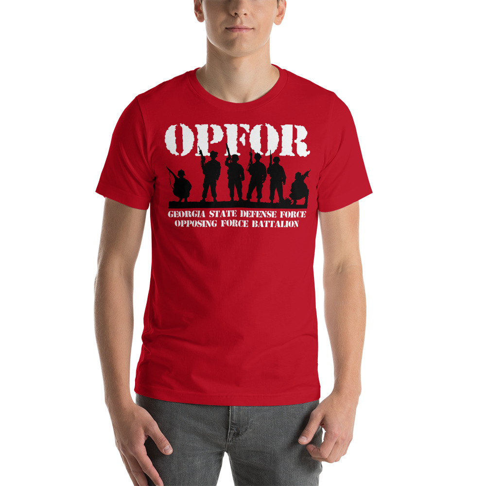 Georgia State Defense Force OPFOR Troops Unisex T-Shirt - Image 3