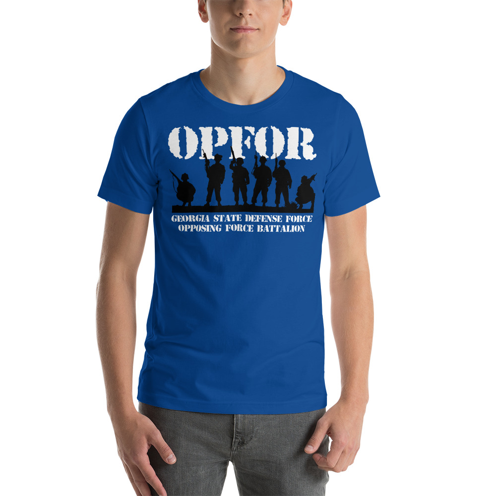Georgia State Defense Force OPFOR Troops Unisex T-Shirt - Image 4